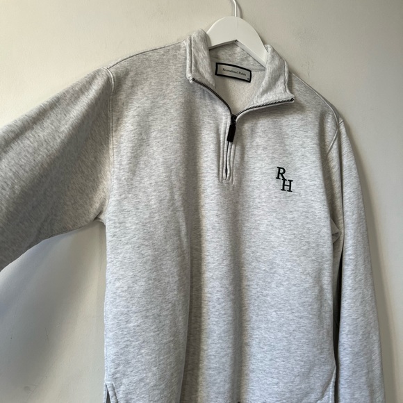 RECREATIONAL HABITS Gray Quarter Zip XS - Picture 7 of 8